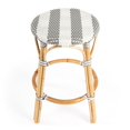 thumbnail image 3 of Butler Specialty Company Tabouret Rond en Rotin 24" - Gris et Blanc, 3 of 7