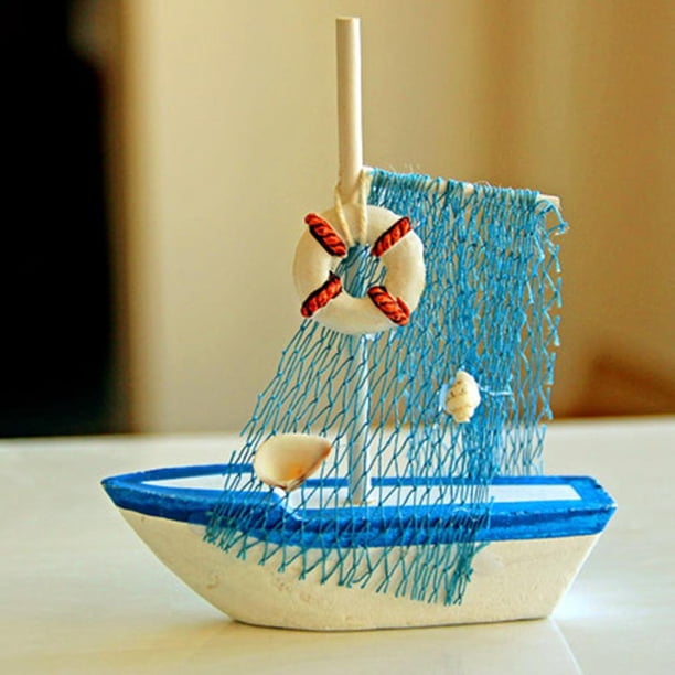 Estatuil Modelo 4.3 Pulgadas Para Decoración De / Escritorio / Estante / pequeña sa, 2 Yotijar Velero de madera náutico