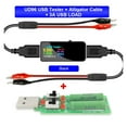 thumbnail image 2 of U96 USB tester DC Digital voltmeter amperimetro power bank charger indicator voltage current meter detector+ load+ ,Updated USB Tester, 2 of 4