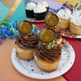 thumbnail image 4 of Medusa Gorgon Head Covered in Snakes Cupcake Picks Toppers Decoration Set of 6, 4 of 6