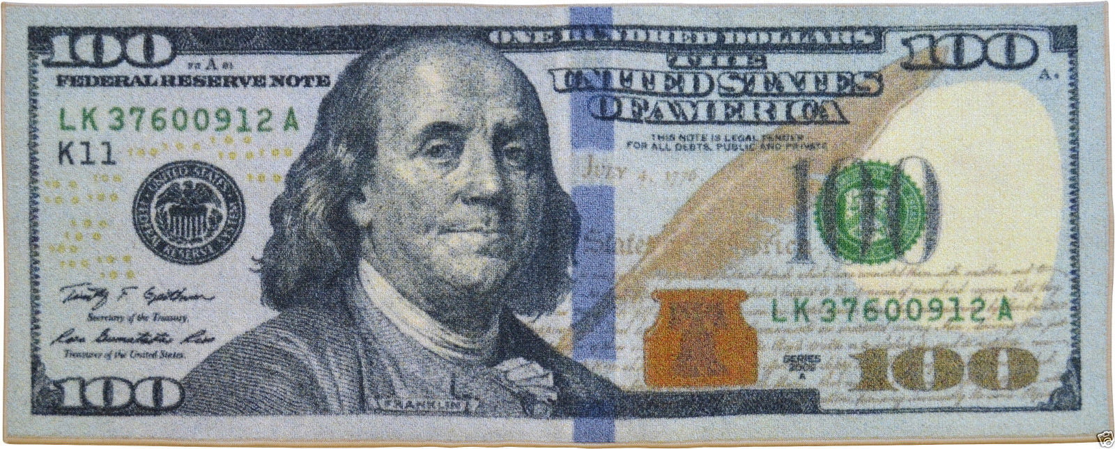 Giant Big Bucks Cash Jumbo $100 Hundred Dollar Bill Pimp Accessory 