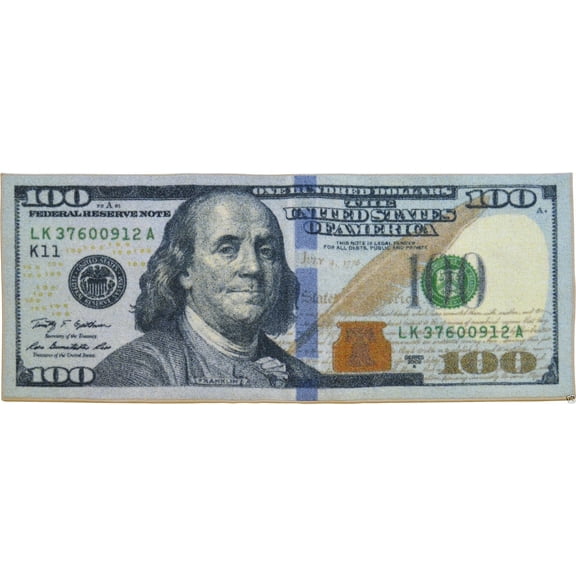 Big Money 100 Dollar Bill Area Rug Door Mat 22" x 53", New Colors