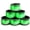 green, variant on esonstyle Pack of 6 LED Light Up Band Slap Bracelets Night Safety Wrist Band for Cycling Walking Running Concert Camping Outdoor Sports