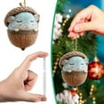 thumbnail image 4 of Forest Animal Acorn Ornaments, 2D Acrylic Animal Shapes Tree Ornament, Animal Christmas Ornament,Forest Animal Decoration, Acrylic Hanging Pendant for Xmas Tree Decorations, Hanging Ornament, 4 of 7