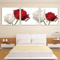 thumbnail image 3 of 3 de Rosas Blancos Rojos, Material de Adecuado para Salar de Dormitorio BLESIY Arte de la pared de la impresión de la lona, 3 of 8