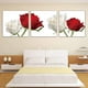 thumbnail image 3 of 3 de Rosas Blancos Rojos, Material de Adecuado para Salar de Dormitorio BLESIY Arte de la pared de la impresión de la lona, 3 of 8
