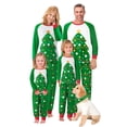 thumbnail image 1 of KelaJuan Family Matching Christmas Pajamas Sets, Long Sleeve O Neck Tops + Christmas Tree Print Pants, 1 of 7