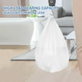 thumbnail image 5 of Bin Liners 15 Liter Small White Bin Bags 100 Count Garbage Bags Pedal Trash Bags for Bathroom Office., 5 of 6