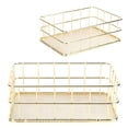 thumbnail image 3 of Storage Basket, Beautiful Plating Process Stable And Durable Desktop Basket, Household Supplies, For Living Room Desktop Small Size, 3 of 8