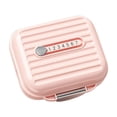 thumbnail image 1 of Mini caja portátil Organizador diario portátil Estuche dispensador de almacenamiento para viajes Estuche organizador de viaje para bolsillo o bolso (7,2 cm x 7,8 cm x 3,5 cm), 1 of 6