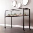 thumbnail image 4 of Southern Enterprises 42.5" Black and Clear Contemporary Terrarium Display Console Table, 4 of 6