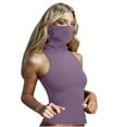 thumbnail image 2 of Liquidation à Moins de 10!Sevevn Masque Facial Sans Manches d'Été Décontracté pour Femmes, Protection Solaire, Léger, Mode Plage, Violet, TTG, 2 of 5