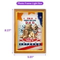 thumbnail image 5 of I'm a French Bulldog Dad and a Veteran, Nothing Scares me Happy Father's Day Acrylic Plaque with Wood Photo Frame Box Dog Lover Gifts Light Box - 00006, 5 of 5