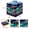 thumbnail image 3 of Dragonfly Large Capacity Foldable Clothes Storage Basket Organizer Bins, Storage Bins with Handle, 10.8"x10.5"x10.6, 3 of 6