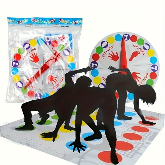 HAOAN Twister Game for Couples - Interactive Indoor Party Entertainment with Colorful Spinner Board Hand & Foot Markers - Fun Team Game for Family Gatherings - Ideal Christmas and Hallow