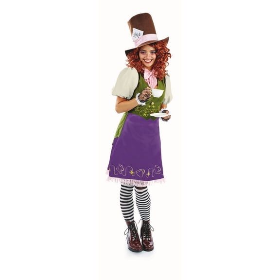 Fun Shack Miss Hatter Womens Halloween Costume for Womens Purple Large