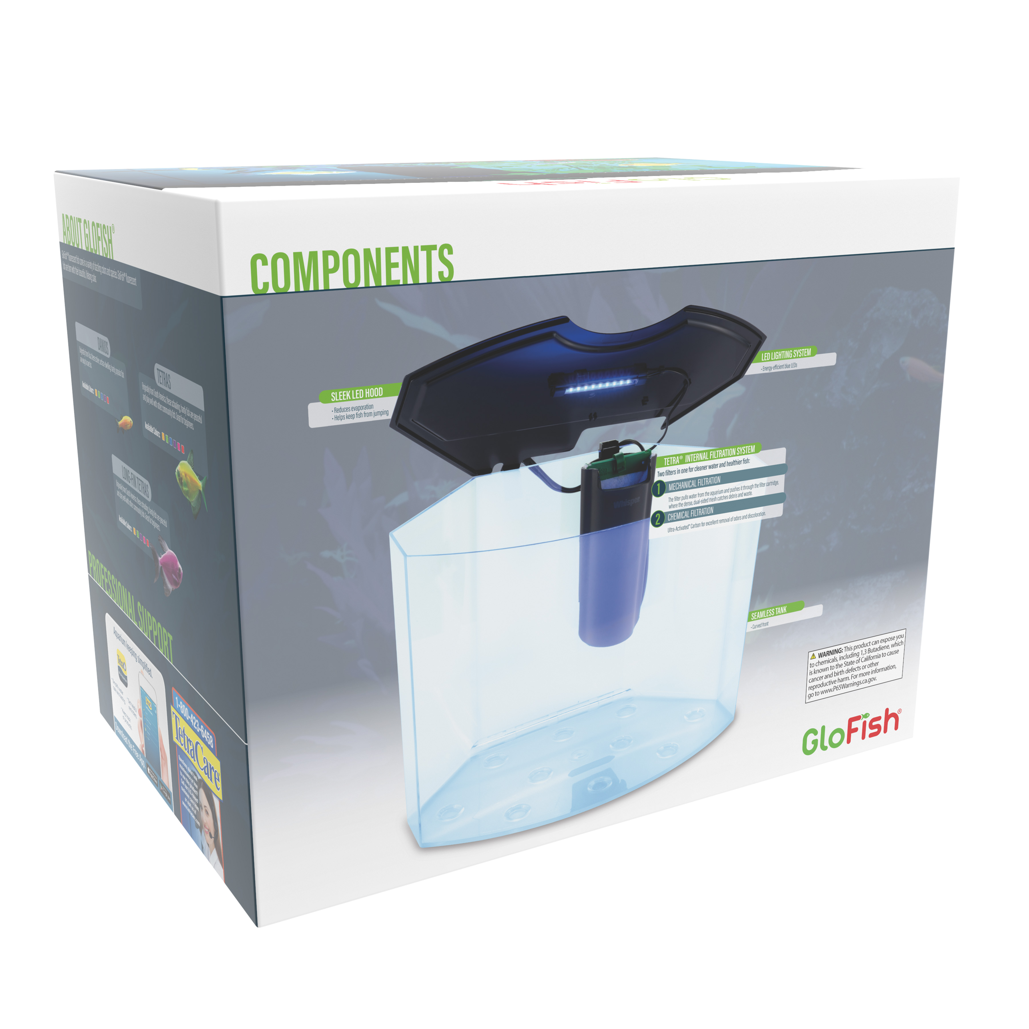 GloFish 5 Gallon Aquarium Kit with LED Light photo 5