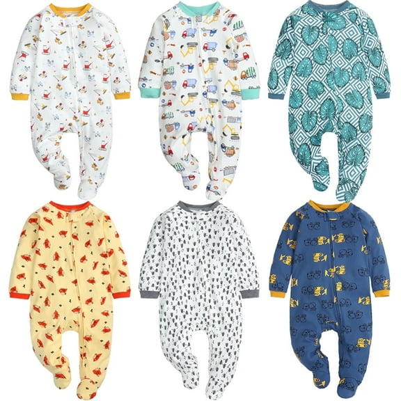 Riecok Girl Baby Clothes 0-3 Month Cute and Comfortable Baby Footie for Daily Wear and Photos 6-9 Months White