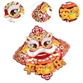 thumbnail image 6 of Tachiuwa Chinese New Year Decorations 2025 Door Stickers Lucky Wall Mural Lunar New Year Gifts with Bless Words Window Clings Ornament Dance Dragon, 6 of 9