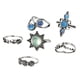 thumbnail image 2 of Anillos para mujer, regalos para mujer, juego de 6 anillos bohemios vintage apilables para nudillos., 2 of 5