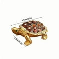 thumbnail image 3 of CasaChic Tortoise Jewelry Box, Light Desktop Decoration Storage Box - Household for Ring & Earrings Storage, 3 of 3