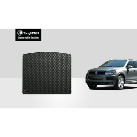 - ToughPRO - VOLKSWAGEN Touareg Cargo Mat - All Weather - Heavy Duty - Black Rubber - 2006