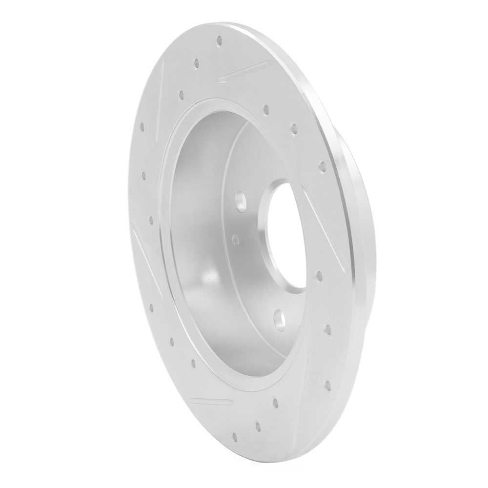 Dynamic Friction Company 631-59025R DFC Brake Rotor - Drilled And Slotted - Silver