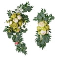 thumbnail image 3 of Rustic Wedding Arch Flower Flower Arrangement Centerpiece Garland Silk Flower Handmade Greenery Hanging Floral Swags for Bedroom window, 3 of 8