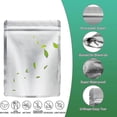 thumbnail image 3 of Paquete de 50 bolsas Mylar para almacenamiento de alimentos con absorbente de oxígeno, granos resellables y nueces, 3 of 5