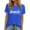 Dark Blue, variant on Fashion Clothing Ladies V NeckPrinted Short Sleeve T Shirt Casual Style Summer Top Active Shirt Women Womens 3/ 4 Sleeve Tee Shirts Insulated Thermal Shirts Women Ling Woman Lace Top Womens C Blue 3XL