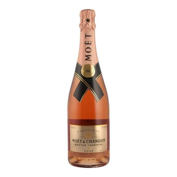 Pack de 12 Champagne Moet Chandon Nectar Imperial Rose 750 ml