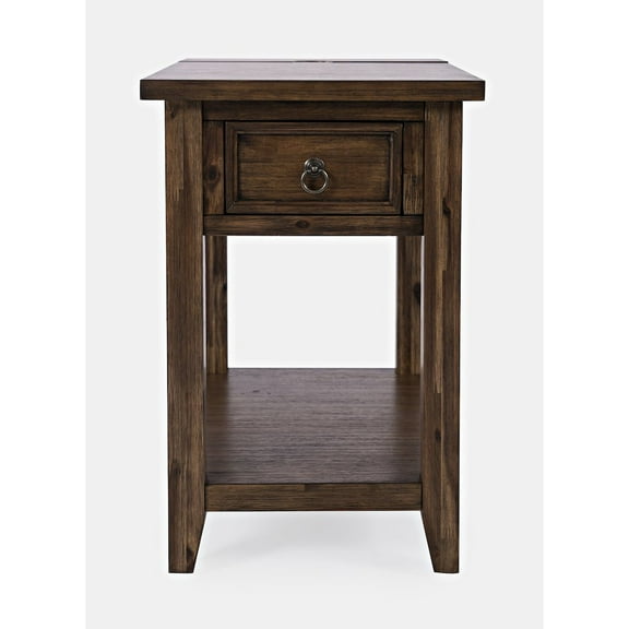 Jofran Bakersfield Mission Style USB Charging Side Table