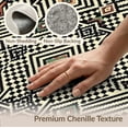 thumbnail image 6 of ODIKA 4'x6' Washable Area Rug Boho Checkered Maze Emblems Classroom Dining Large Geometric Flowing Dynamic for Home Office, Under Desk, Non-Slip Chair-Friendly, Flatwoven, 6 of 7
