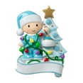 thumbnail image 5 of Personalized Toddler Christmas Ornament 2024 - Baby's 2nd Christmas Ornament 2024 - Baby Christmas Ornament Baby Boy Decorating Christmas Tree Ornament Blue - Free Customization, 5 of 10