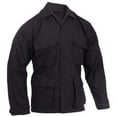 thumbnail image 1 of Rothco Rip-Stop B.D.U. Shirt (100% Cotton Rip-Stop), Black, S, 1 of 4