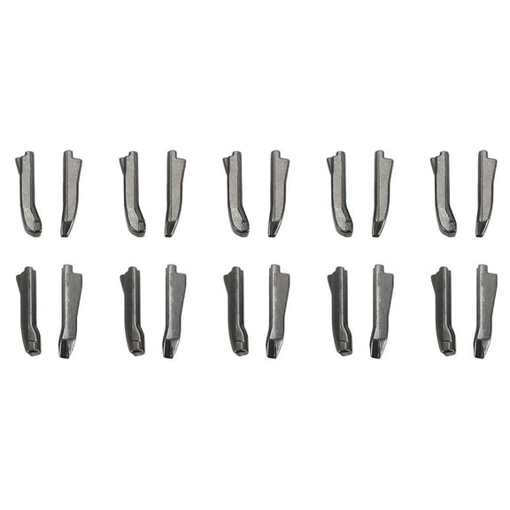 Uxcell Double Open Zipper Repair Latch Kits, #3 #5 Insert Pins Two-Way Separating Zippers, Metallic Black 10 Pairs