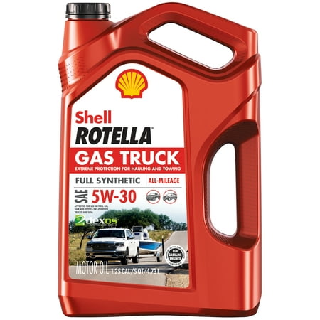 Shell Rotella Gas Truck Full Synthetic Engine Oil 5W-30, 5 (Best Synthetic Oil For Trucks)