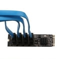 thumbnail image 4 of M.2 To SATA3.0 Adapter Card 4 Port SATA3 Expansion Card TXB184 Rise Card For NVME PCIE3.0 Card Converter, 4 of 9