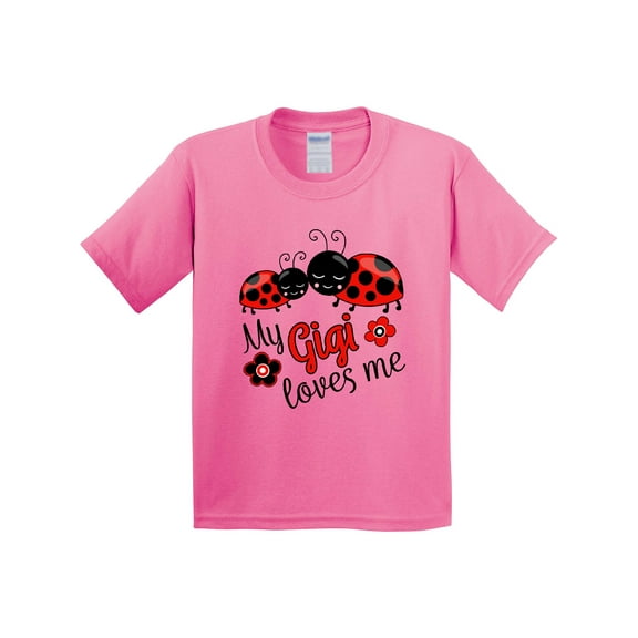 Inktastic My Gigi Loves Me with Cute Ladybugs Youth T-Shirt