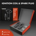 thumbnail image 2 of A-Premium Set of 4 Ignition Coil Pack and Iridium Spark Plugs Compatible with Ford Escape 2005-2008 2.3L, Focus 2011 2.0L, Transit Connect 2010-2013 2.0L & Mercury Mariner 2005-2008 2.3L, 2 of 8