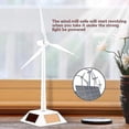 thumbnail image 3 of Modelo de molino de viento: modelo de molino de viento 3D con energía solar, turbina eólica artesanal ensamblada, educación para niños, aprendizaje, juguete divertido, regalo para decoración, 3 of 4