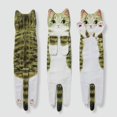 thumbnail image 5 of HEJULIK Cat Funny Hand Towels for Bathroom Kitchen Cute Decorative Cat Decor Hanging Washcloths Face Towels Super Absorbent Soft Housewarming Gift for Cat Lovers, 5 of 8