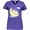 Purple, variant on Inktastic Unicorn Moon Women's V-Neck T-Shirt