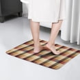 thumbnail image 4 of Brown Beige Green and Red Checkered Flannel Non Slip Door Rugs,Washable Door Mats Indoor,Decorative Door Mats,Dirt-Resistant and Absorbent Doormat for Entrance,Bedroom,Kitchen,Bathroom,31.5"x17", 4 of 4