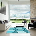 thumbnail image 7 of Ahgly Company Machine Washable Indoor Rectangle Transitional Light Sea Green Area Rugs, 5' x 7', 7 of 7