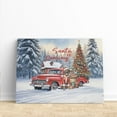 thumbnail image 3 of Santa is Coming Rhodesian Ridgeback Merry Christmas Xmas Noel Truck Tree Horizontal Matte Canvas Poster Ridgebacks Dog Lover Gifts Wall Art Home Decor - 02023, 3 of 5