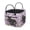 Black Cat Purple Flower, variant on Uourmeti Cute Cat Star Portable Quilted Storage Basket, Polyester Heavy-Duty Collapsible Hamper for Home Bedroom Kids Blankets and Books