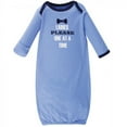 thumbnail image 4 of Luvable Friends Baby Boy Cotton Long-Sleeve Gowns 4pk, Gentleman, 0-6 Months, 4 of 5