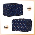 thumbnail image 3 of Rateoe Space Galaxy Pattern Toaster Covers 2 Slice Wide Slot,Bread Machine Cover,Bread Dust Cover & Fingerprint Protection,Appliance Covers, 3 of 7