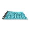 thumbnail image 2 of Ahgly Company Indoor Square Trellis Light Blue Modern Area Rugs, 5' Square, 2 of 4